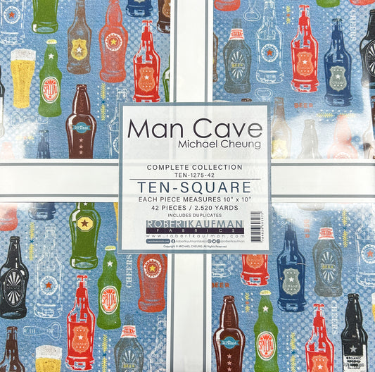 Man Cave by Michael Cheung  - 10 inch charm pack