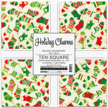 Holiday Charms Holiday Colorstory -10 inch charm pack