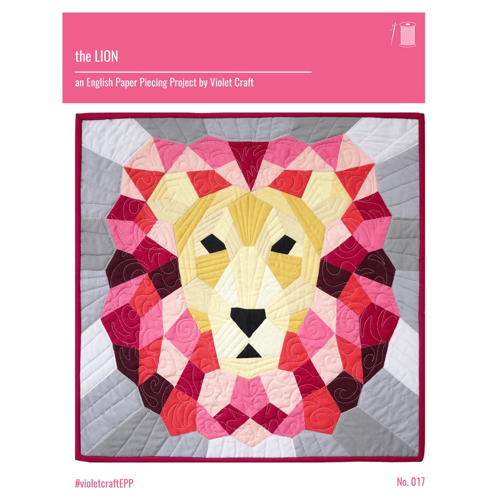 Jungle Abstractions Quilt Pattern - The Lion by Violet Craft