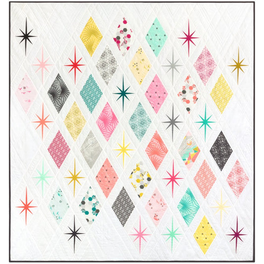The Atomic Starburst Quilt Pattern by Violet Craft
