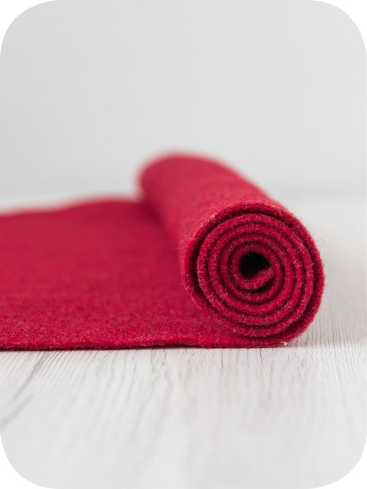 Thermoformable Wool Felt - Strawberry